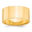 14k Yellow Gold 10mm Lightweight Flat Wedding Band