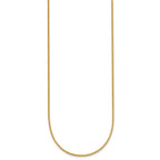 14K Yellow Gold Solid Franco Chain Necklace 0.9mm - Sophia Jewelers