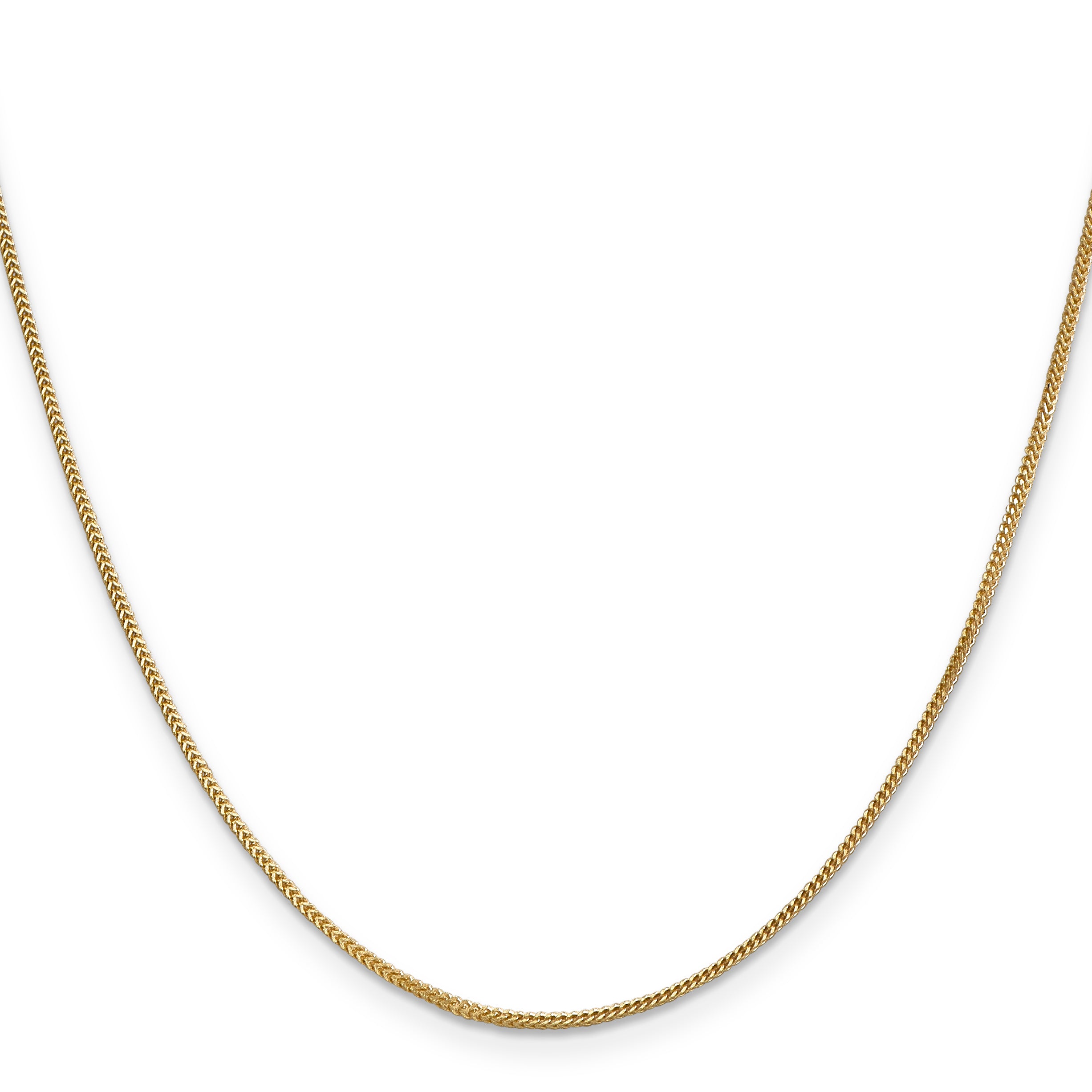 14K 30 inch .9mm Franco with Lobster Clasp Chain
