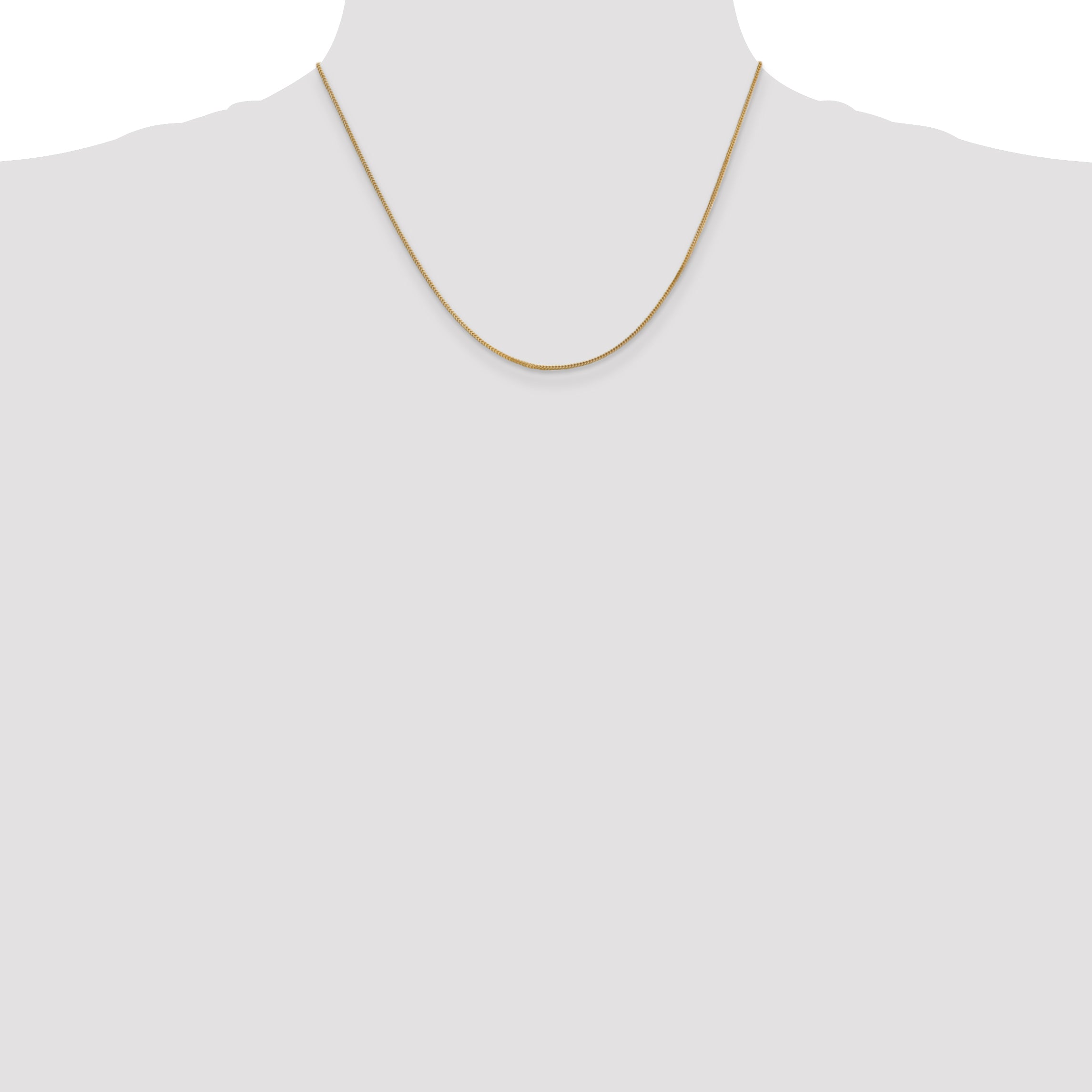 14K 18 inch .9mm Franco with Lobster Clasp Chain
