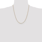 14K Yellow Gold Solid Franco Chain Necklace 0.9mm - Sophia Jewelers