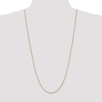 14K Yellow Gold Solid Franco Chain Necklace 0.9mm - Sophia Jewelers