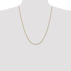 14K 24 inch 1mm Franco with Lobster Clasp Chain