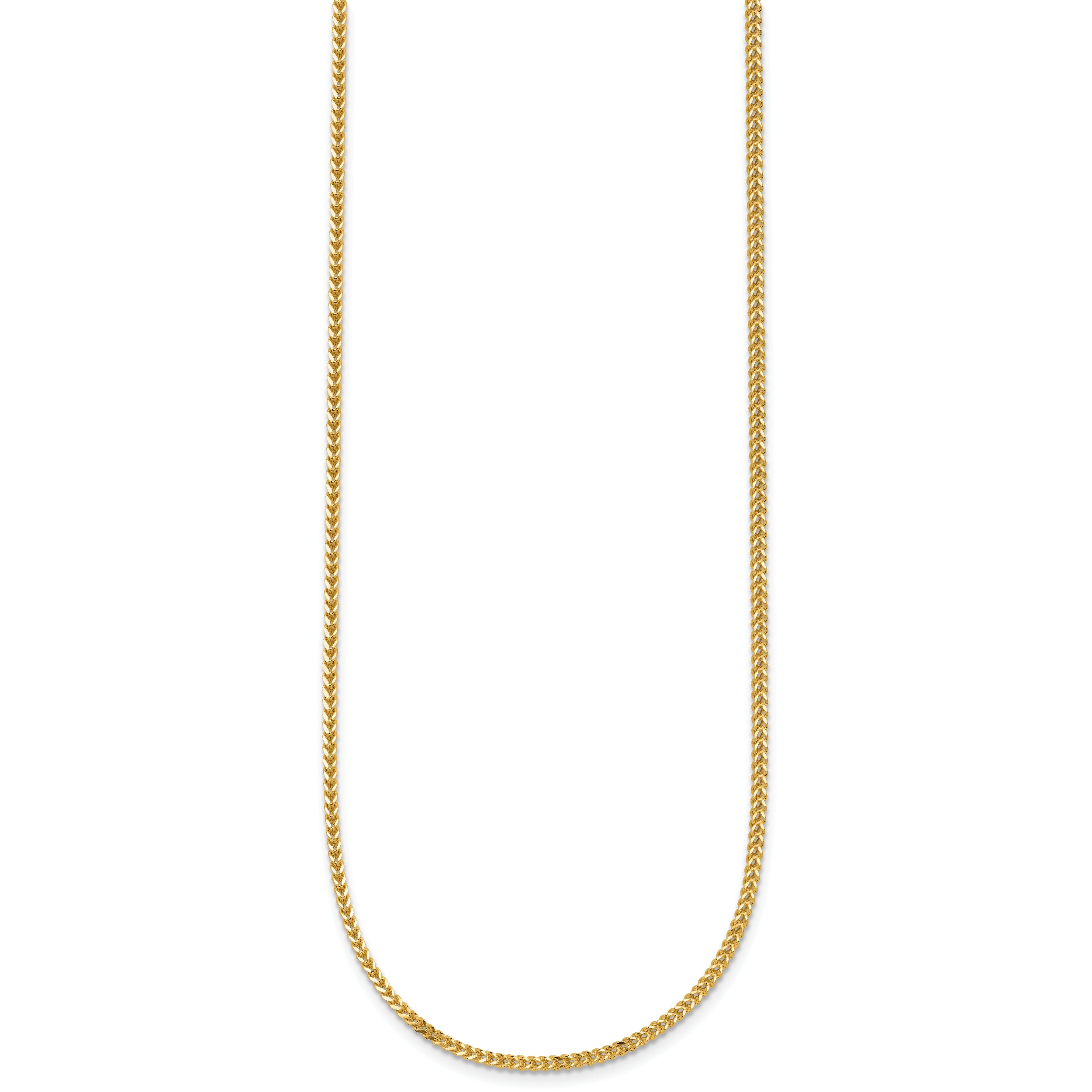 14K 30 inch 1.3mm Franco with Lobster Clasp Chain