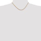 14K 16 inch 1.3mm Franco with Lobster Clasp Chain