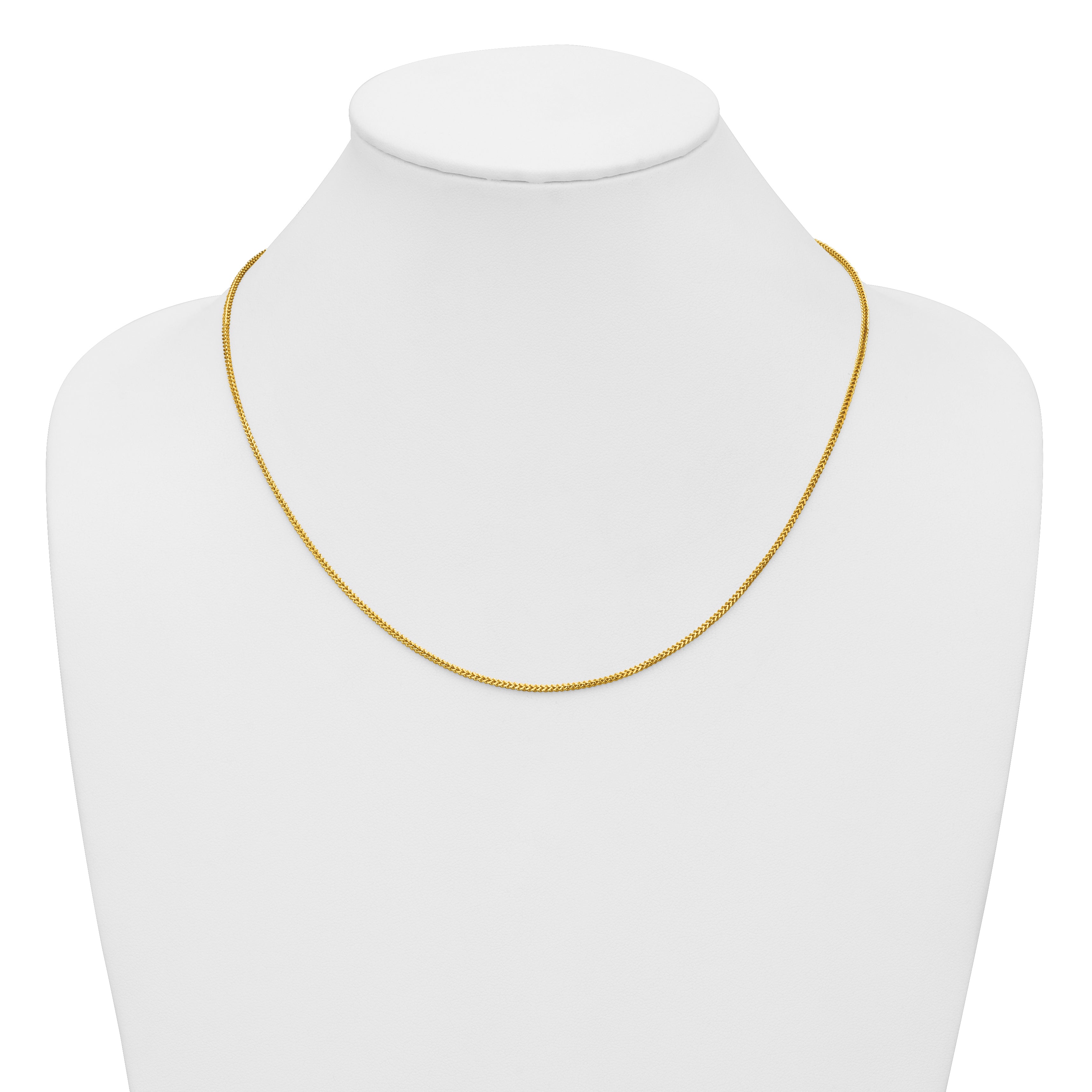 14K 20 inch 1.3mm Franco with Lobster Clasp Chain