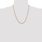 14K 22 inch 1.3mm Franco with Lobster Clasp Chain