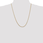 14K 24 inch 1.3mm Franco with Lobster Clasp Chain