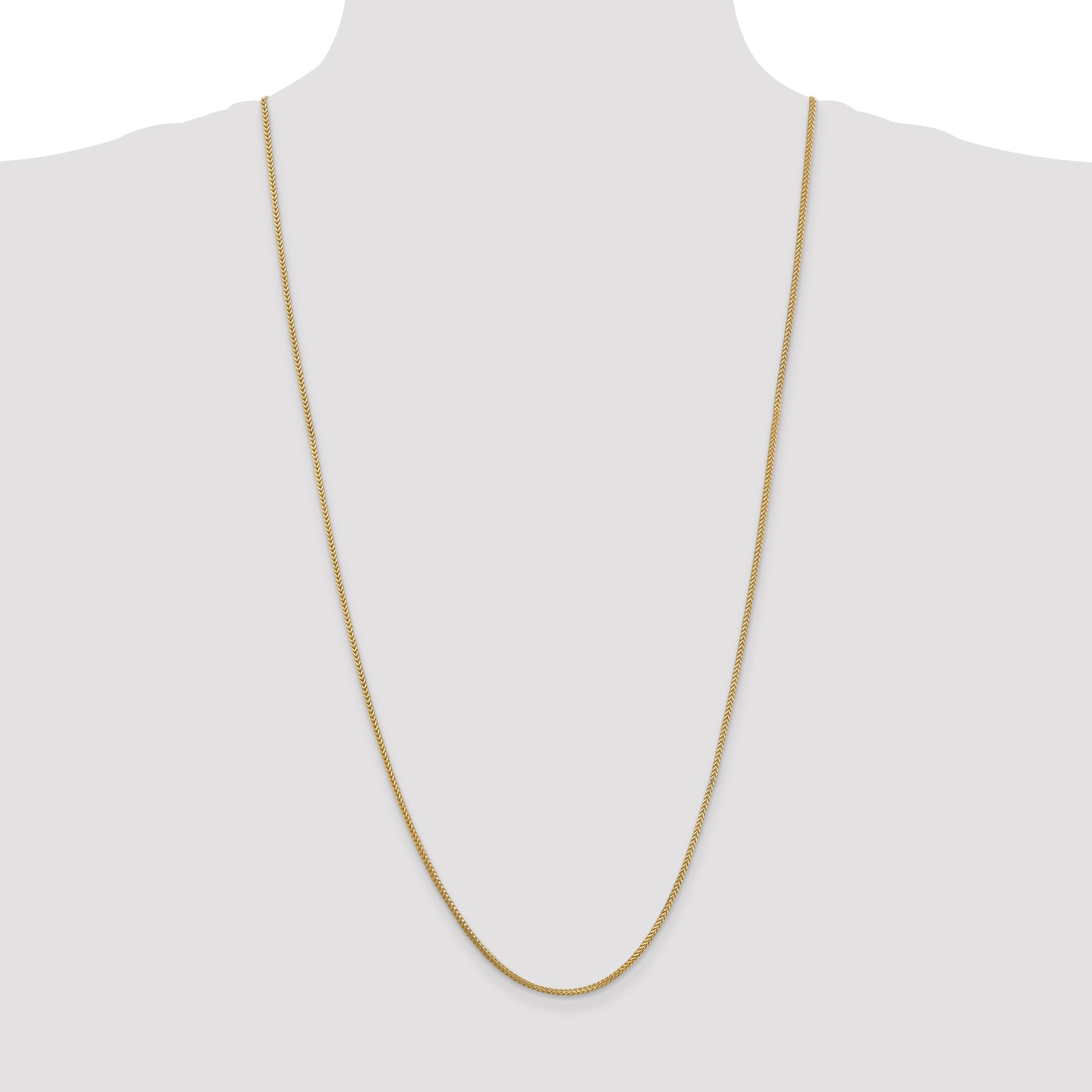 14K 30 inch 1.3mm Franco with Lobster Clasp Chain
