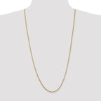 14K 30 inch 1.3mm Franco with Lobster Clasp Chain