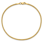 14K 8 inch 1.3mm Franco with Lobster Clasp Bracelet