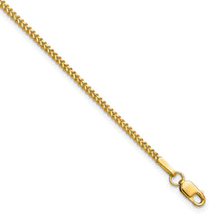 14K 8 inch 1.3mm Franco with Lobster Clasp Bracelet