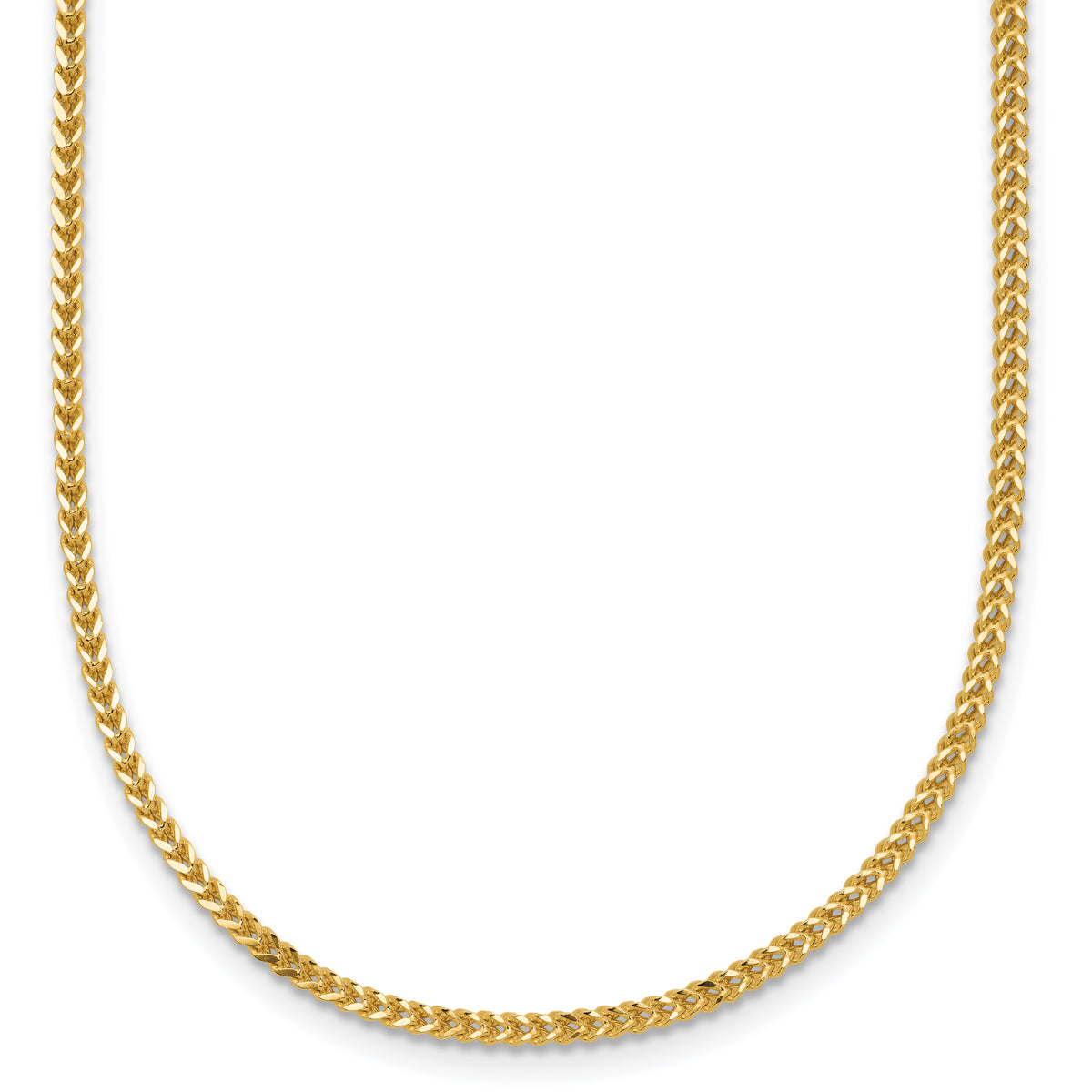 14K 30 inch 1.3mm Franco with Lobster Clasp Chain