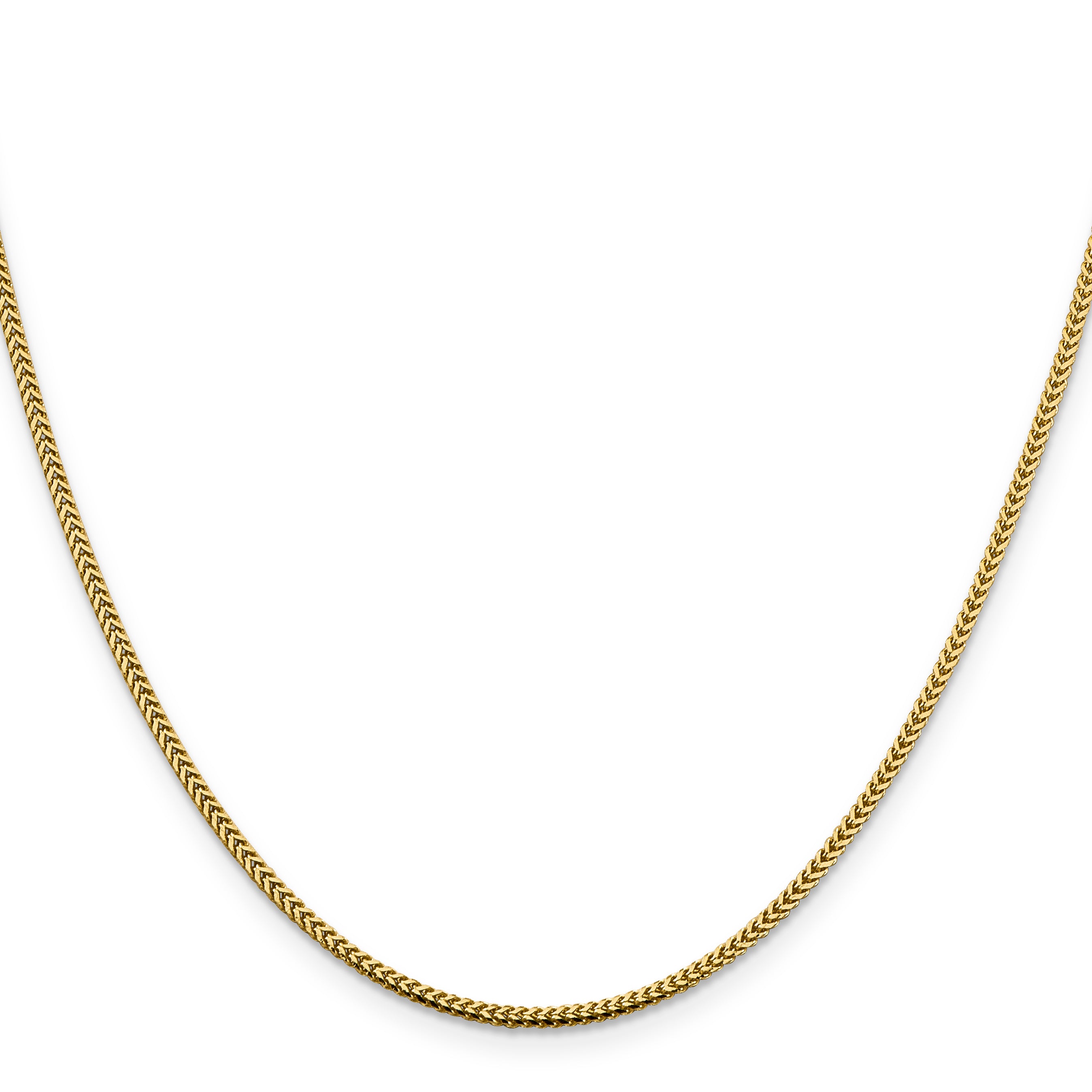 14K 30 inch 1.4mm Franco with Lobster Clasp Chain