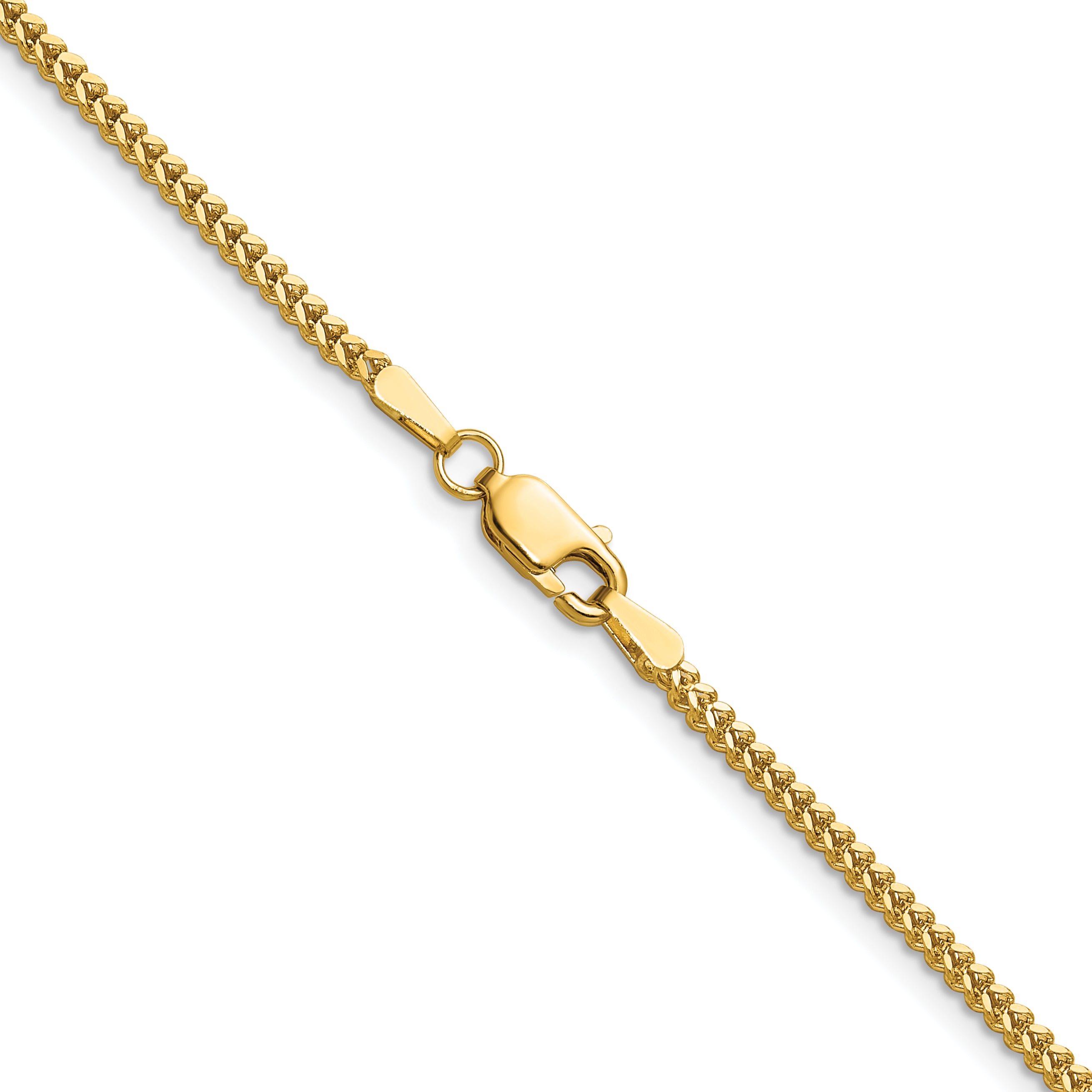 14K 30 inch 1.4mm Franco with Lobster Clasp Chain