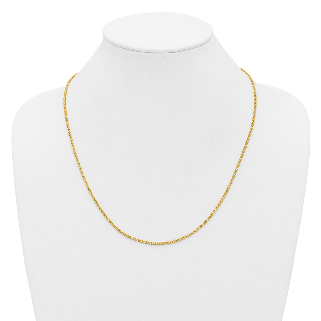 14K 1.4mm Franco with Lobster Clasp Chain