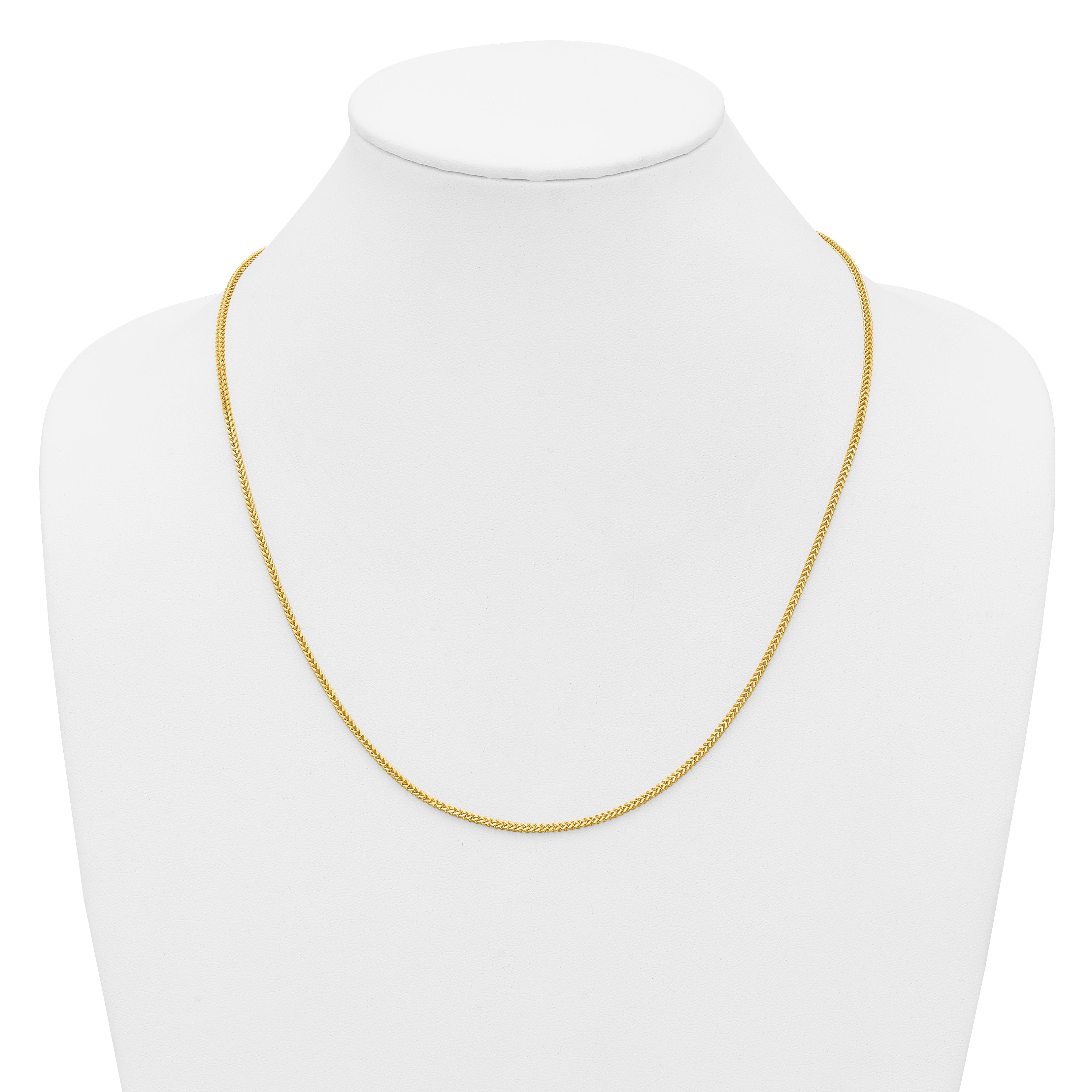 14K 22 inch 1.4mm Franco with Lobster Clasp Chain