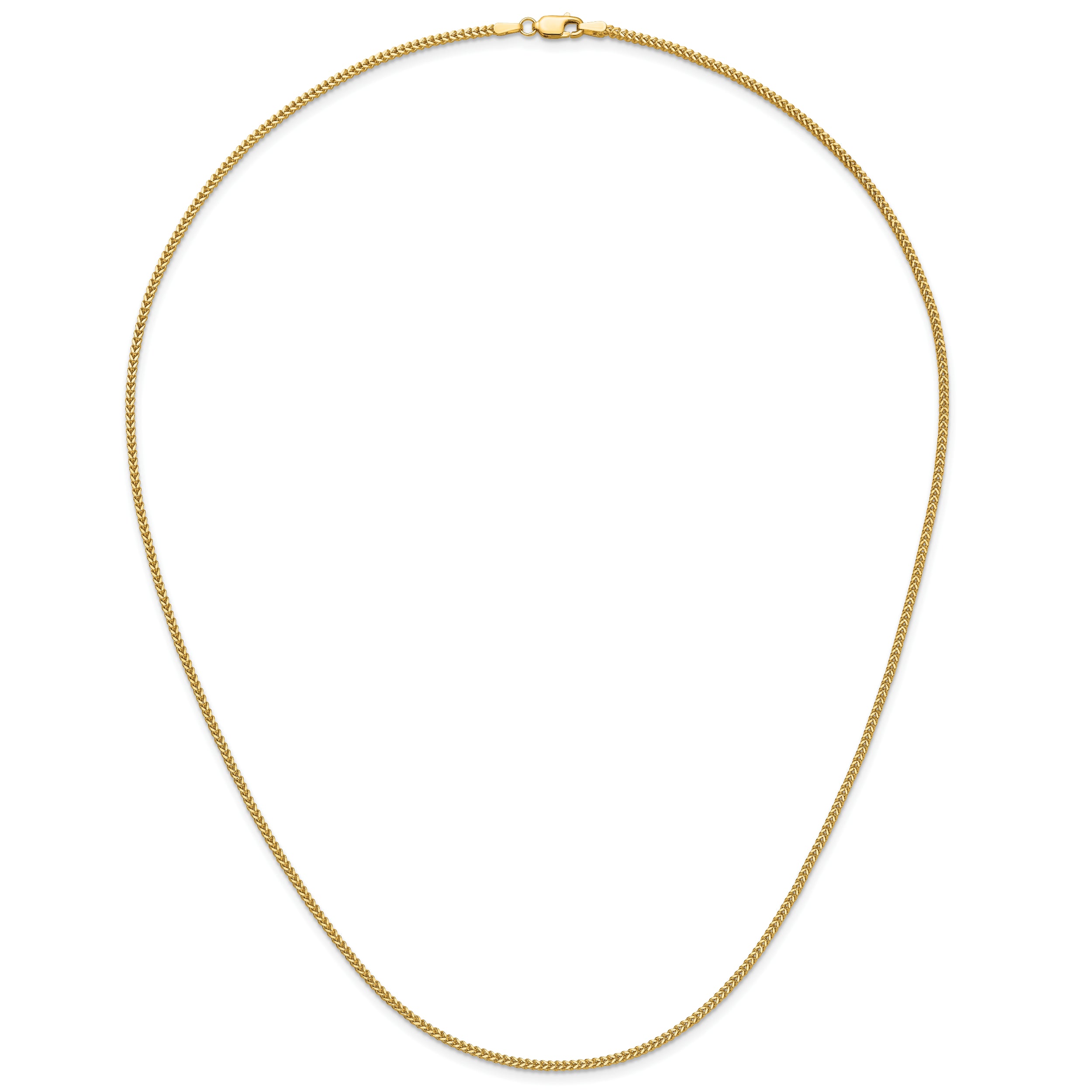 14K 22 inch 1.4mm Franco with Lobster Clasp Chain