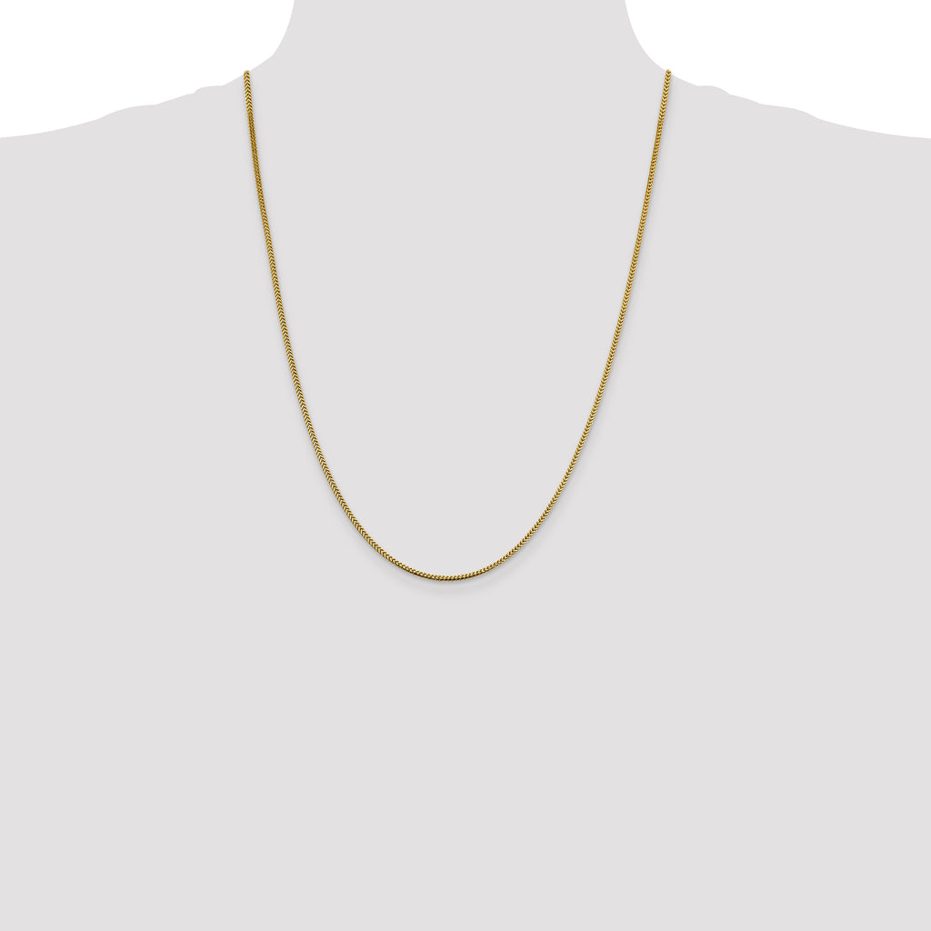 14K 1.4mm Franco with Lobster Clasp Chain