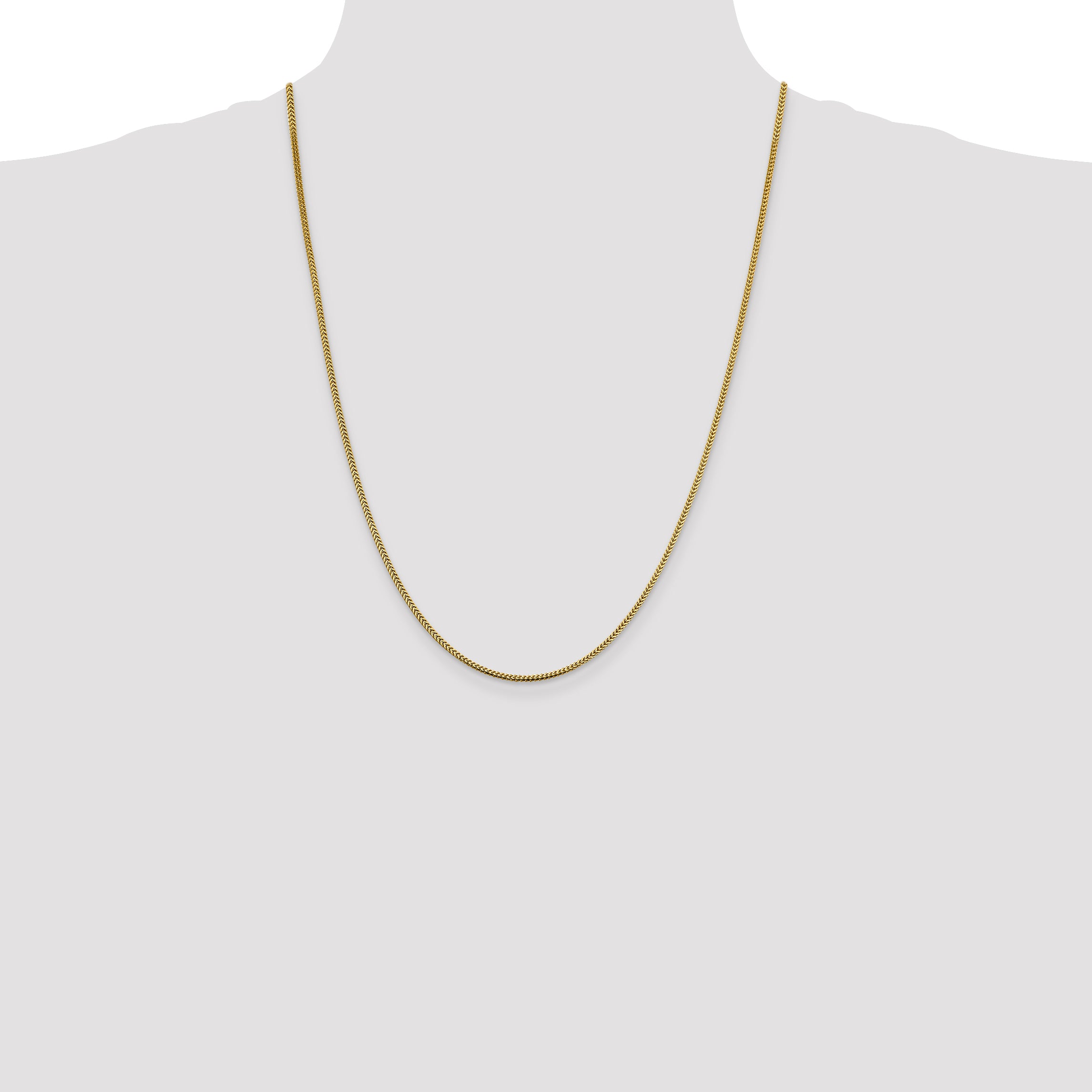14K 1.4mm Franco with Lobster Clasp Chain