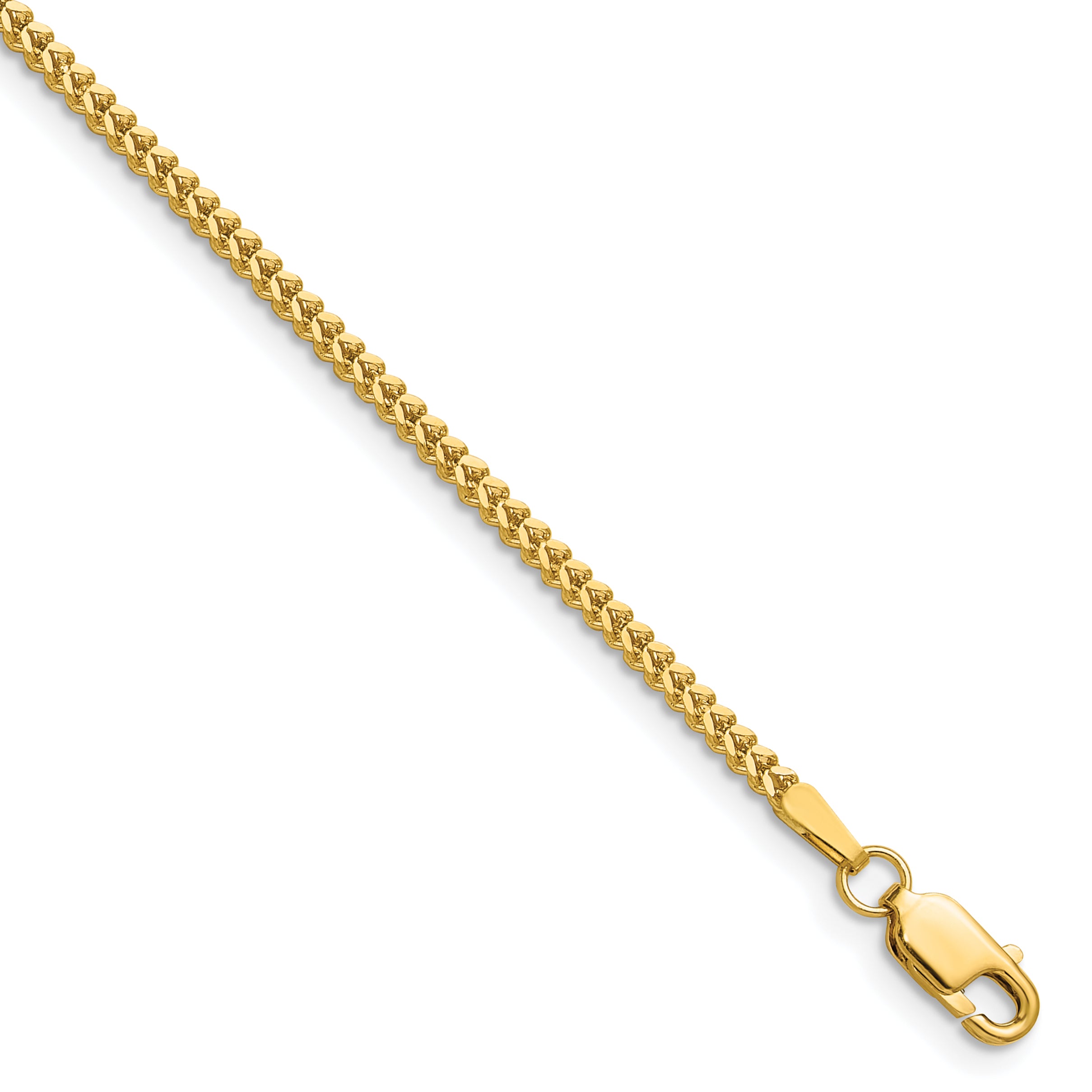 14K 30 inch 1.4mm Franco with Lobster Clasp Chain