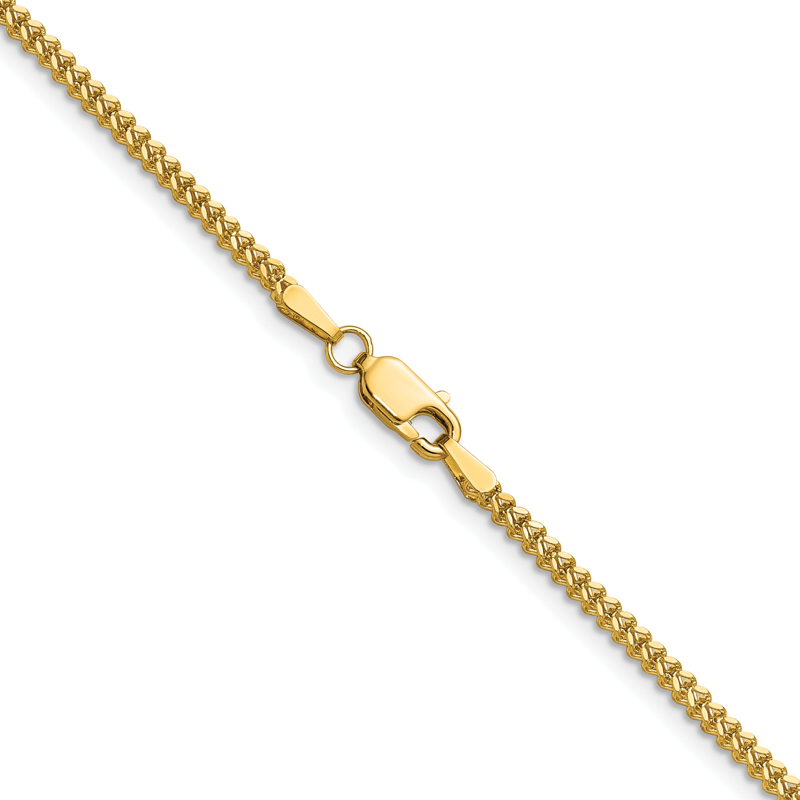 14K 30 inch 1.5mm Franco with Lobster Clasp Chain