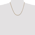 14K 20 inch 1.5mm Franco with Lobster Clasp Chain