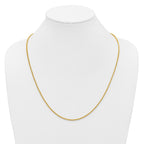 14K 24 inch 1.5mm Franco with Lobster Clasp Chain