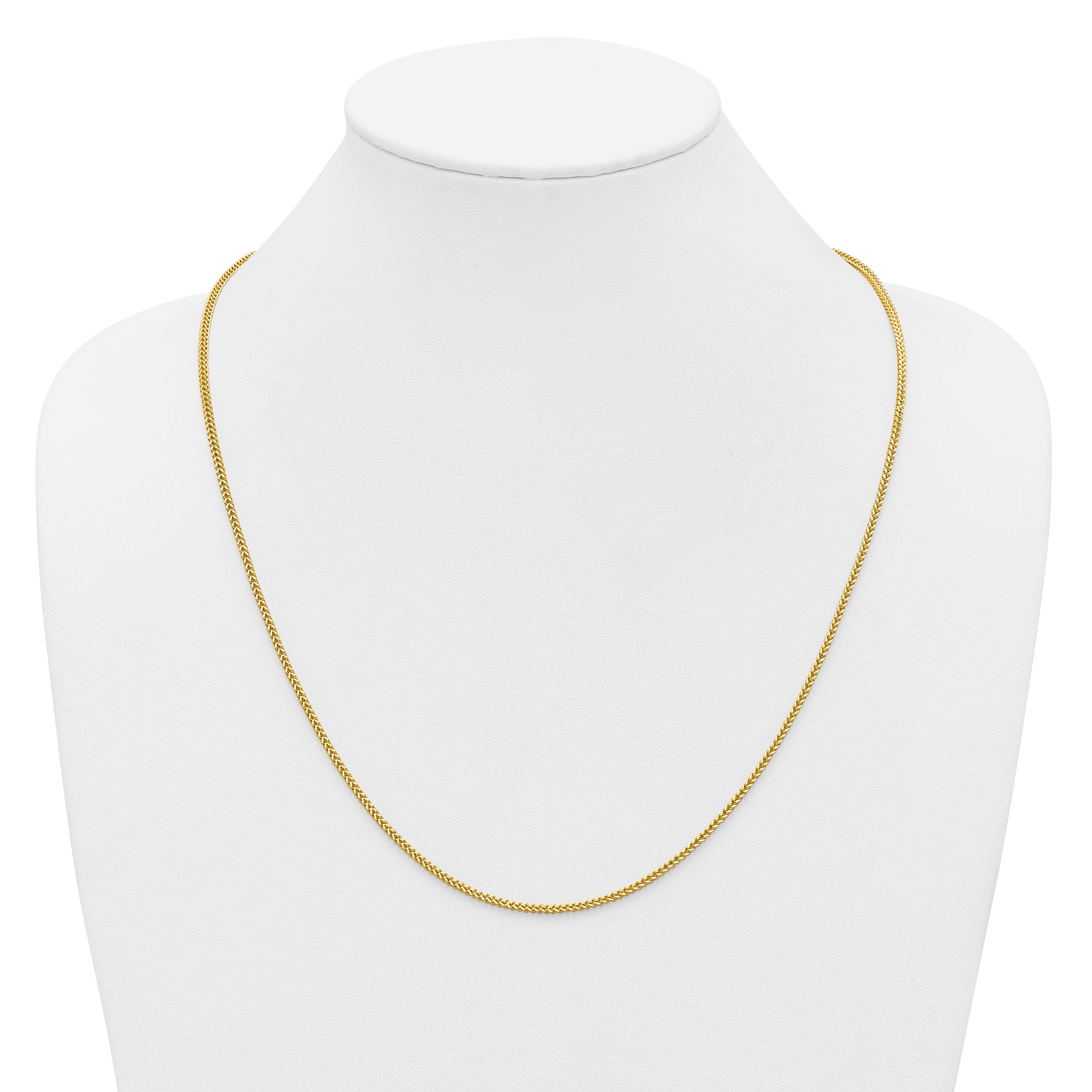 14K 24 inch 1.5mm Franco with Lobster Clasp Chain