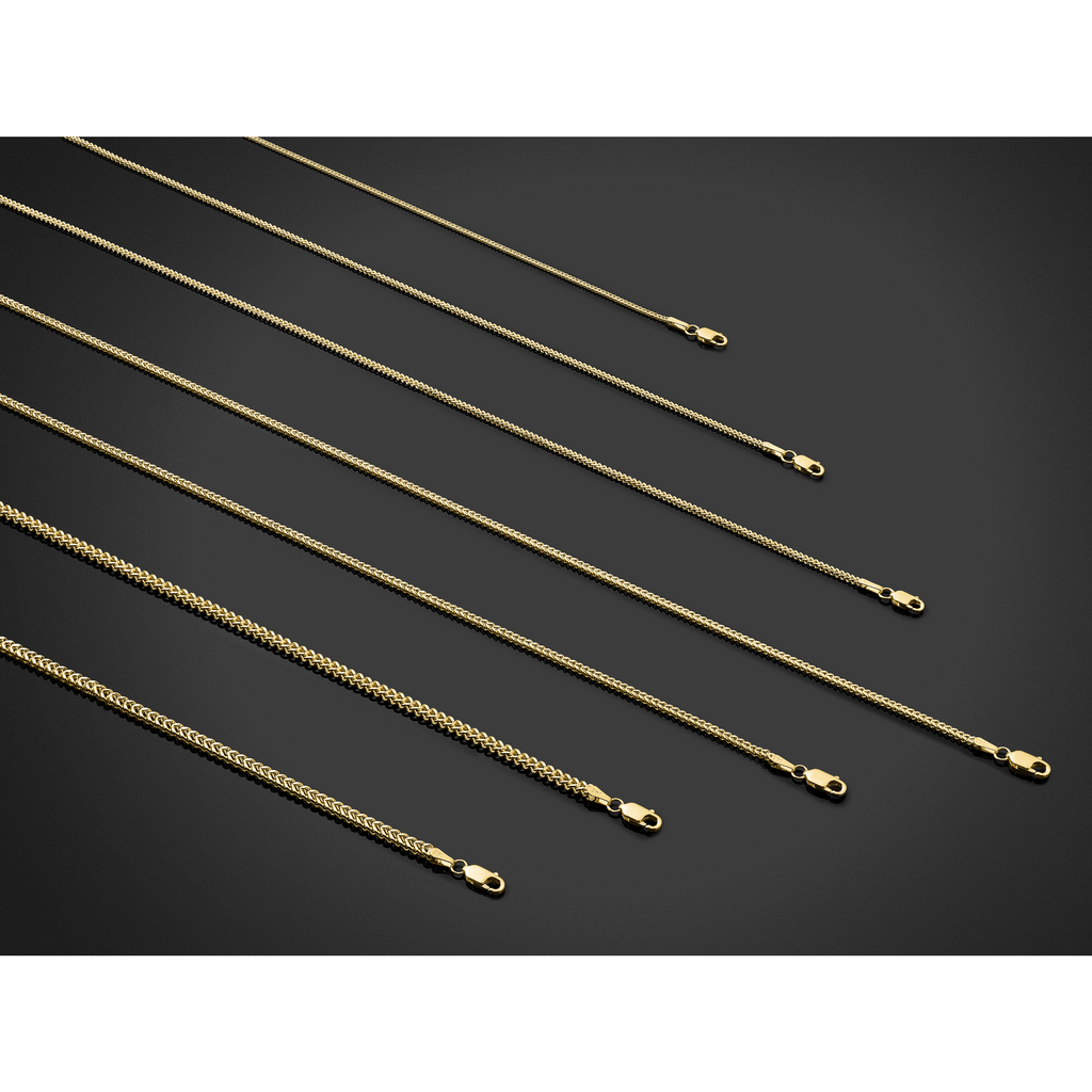 14K 30 inch 2.3mm Franco with Lobster Clasp Chain