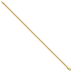 14K 8 inch 1.5mm Franco with Lobster Clasp Bracelet