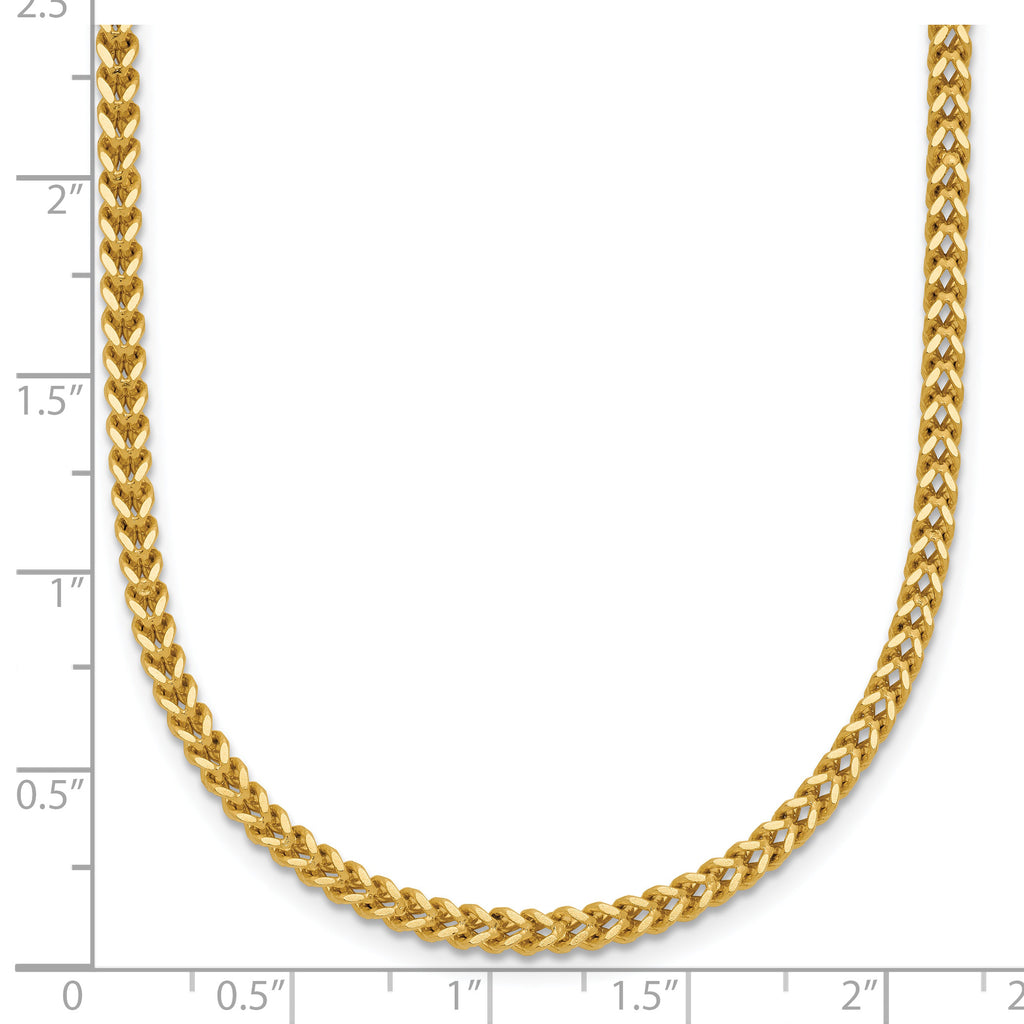 14K 2mm Franco with Lobster Clasp Chain