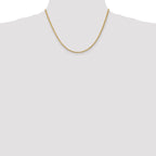 14K 2mm Franco with Lobster Clasp Chain