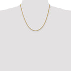 14K 2mm Franco with Lobster Clasp Chain