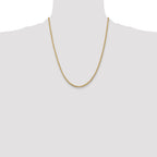 14K 2mm Franco with Lobster Clasp Chain