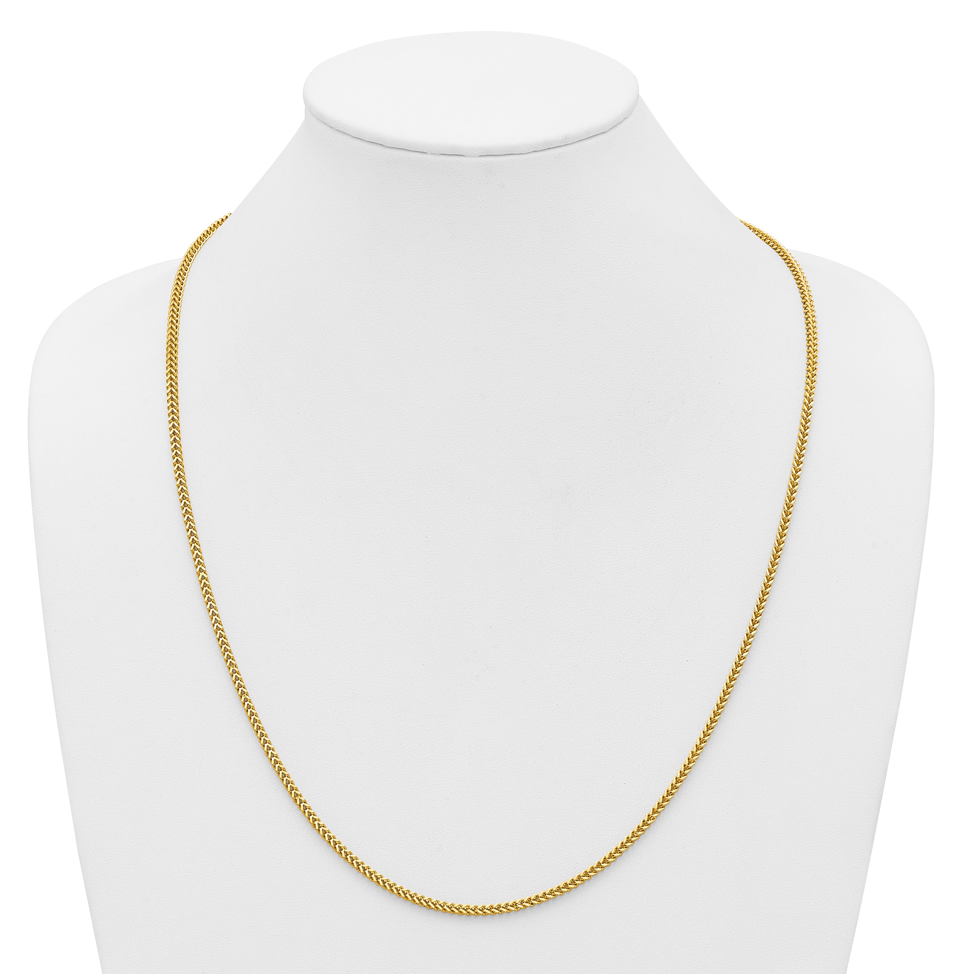 14K 26 inch 2mm Franco with Lobster Clasp Chain