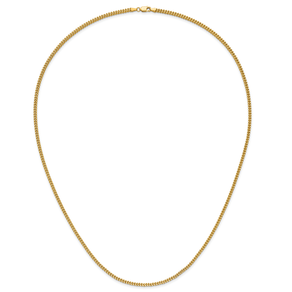 14K 2mm Franco with Lobster Clasp Chain