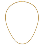 14K 2mm Franco with Lobster Clasp Chain