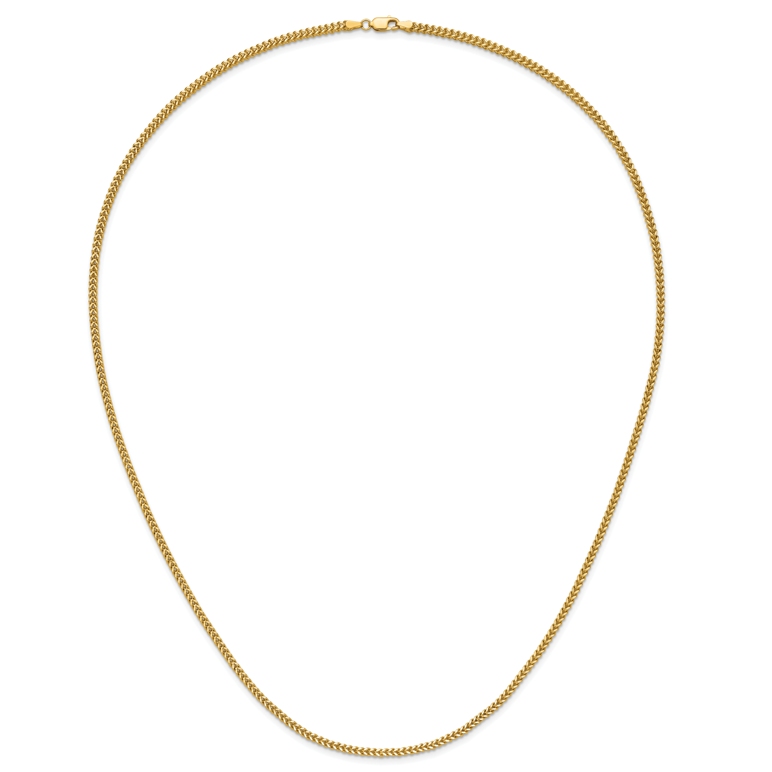14K 2mm Franco with Lobster Clasp Chain