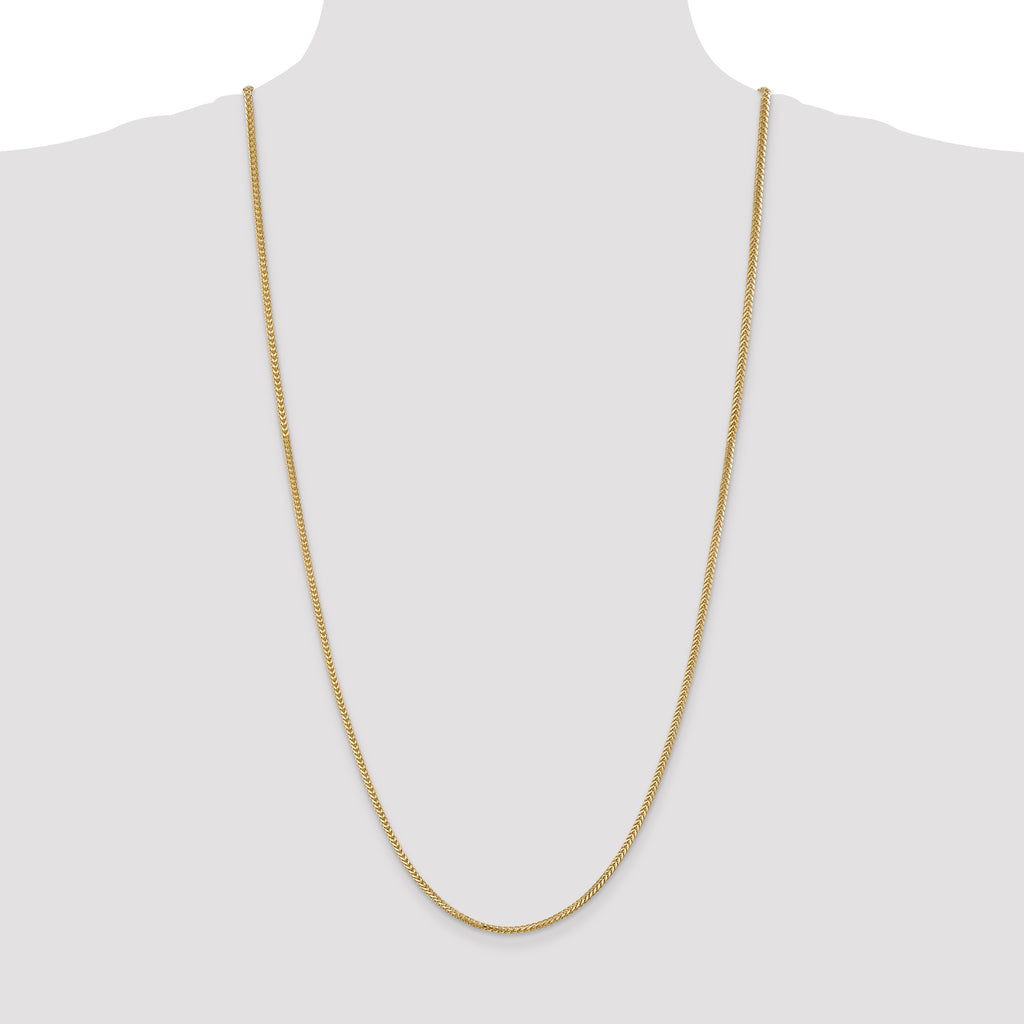 14K 2mm Franco with Lobster Clasp Chain
