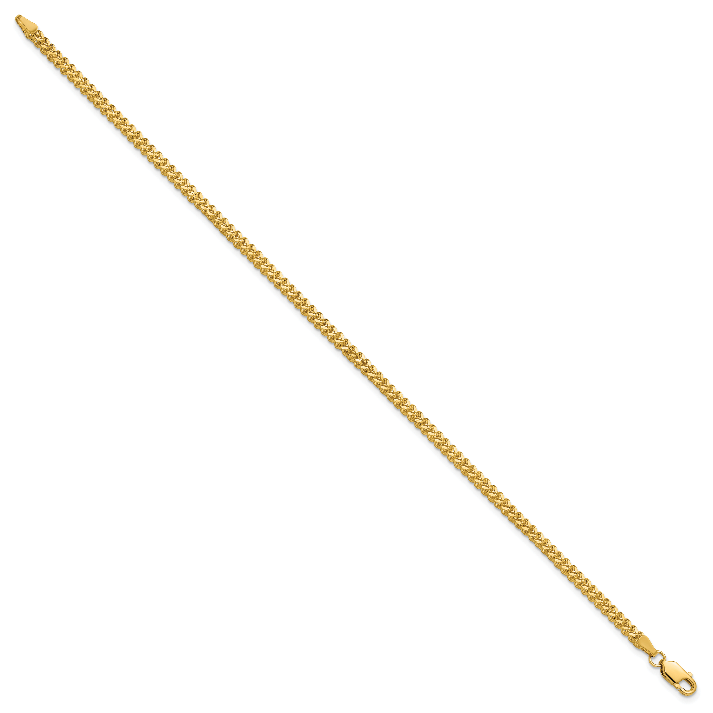 14K 2mm Franco with Lobster Clasp Chain Secondary image