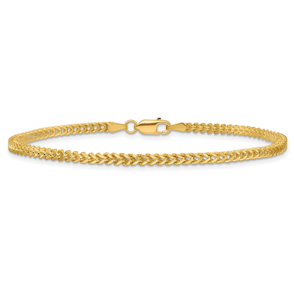 14K 2mm Franco with Lobster Clasp Chain
