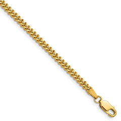 14K 30 inch 2mm Franco with Lobster Clasp Chain