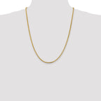 14K 24 inch 2.3mm Franco with Lobster Clasp Chain