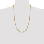 14K 26 inch 2.3mm Franco with Lobster Clasp Chain