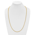 14K 30 inch 2.3mm Franco with Lobster Clasp Chain