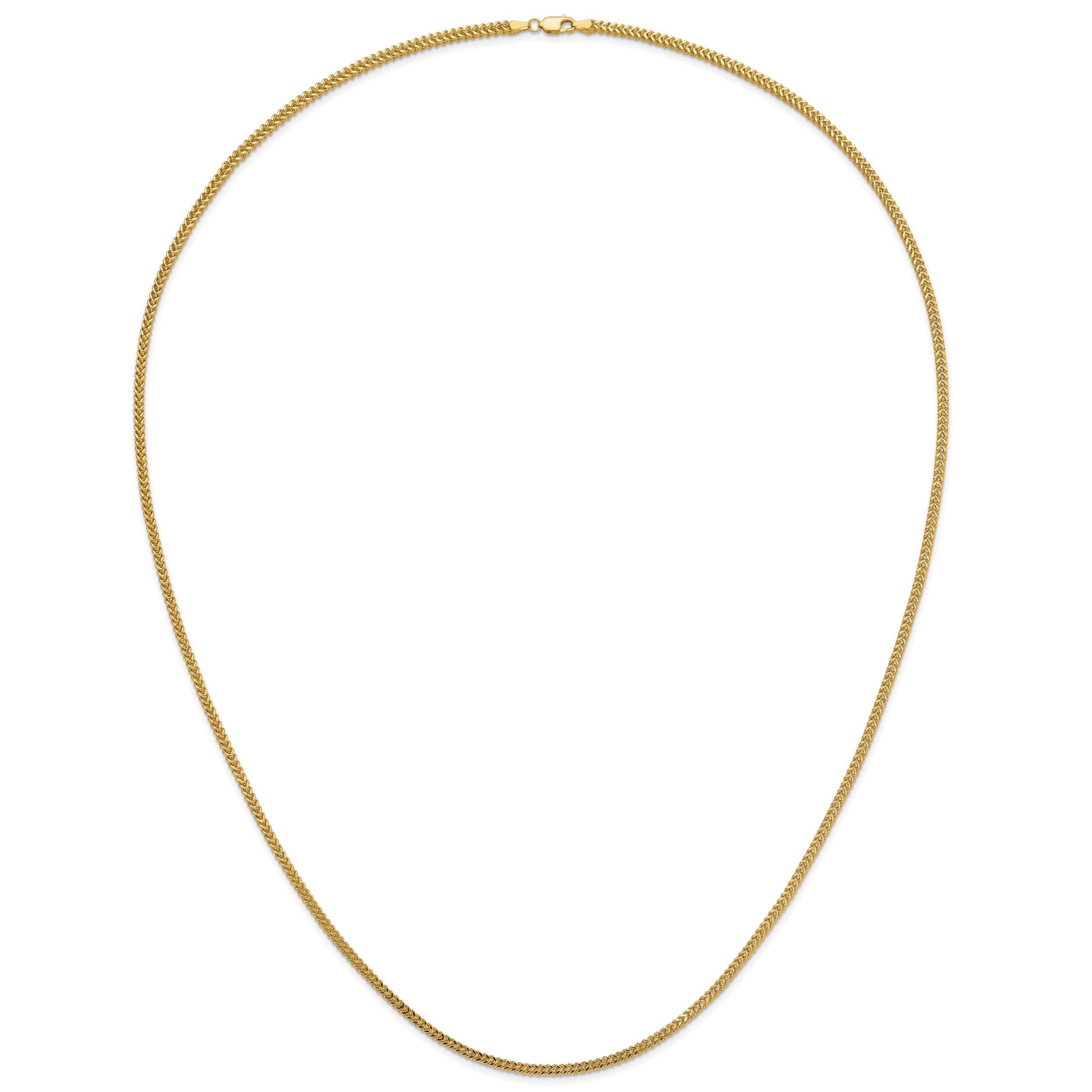 14K 30 inch 2.3mm Franco with Lobster Clasp Chain