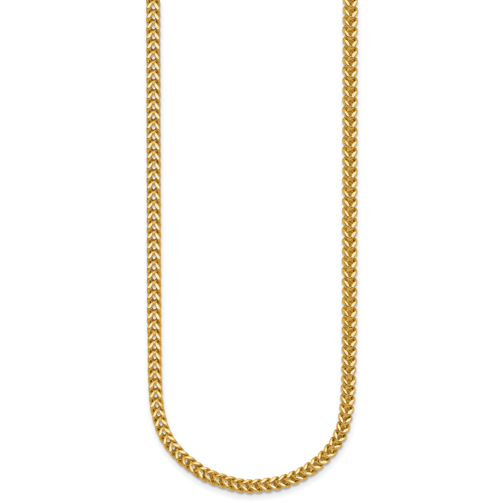 14K 2.5mm Franco with Lobster Clasp Chain