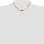 14K 2.5mm Franco with Lobster Clasp Chain