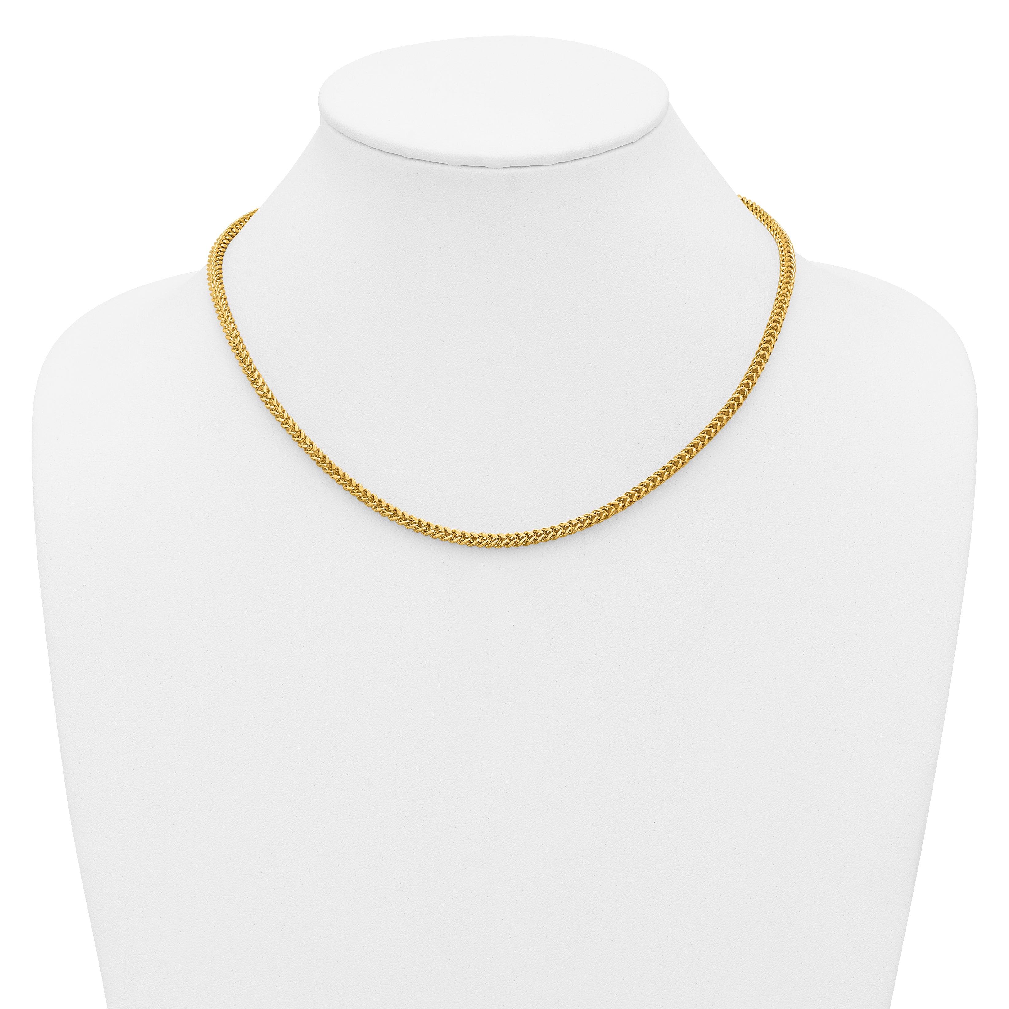 14K 2.5mm Franco with Lobster Clasp Chain